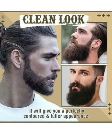 Zghybd Beard Filling Pen Kit - Waterproof Beard Filler Pencil Eyebrow Tool & Salon Hair Engraving for Men | Perfect Grooming Solution - Buy Online on GoSupps.com