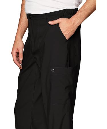 WonderWink Men's Black Flat Front Cargo Pant - Size Medium | Shop Now - Buy Online on GoSupps.com