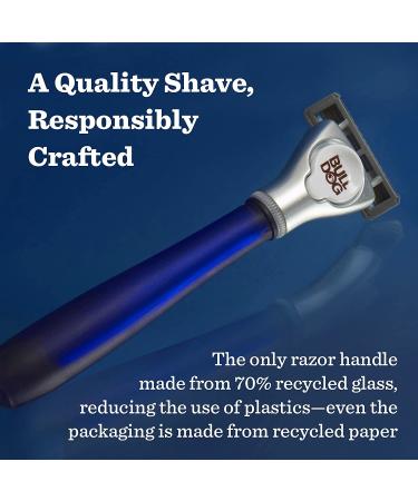 Bulldog Sensitive Recycled Glass Razor with Stand - Men's Skincare and Grooming - Buy Online on GoSupps.com