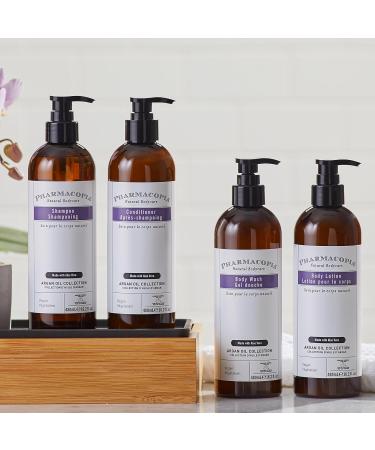 Pharmacopia Hotel Argan Oil Body Wash - Vegan Moisturizing Shower Gel with Aloe Vera Coconut Oil and Green Tea Extract - Natural Organic and Cruelty-Free Skin Care for Men and Women 16.2 oz 16.2 Fl Oz (Pack of 1) - Buy Online on GoSupps.com