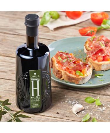  leos LEOS - H DE leos Extra Virgin Olive Oil - Green Fruity - Multimedallized - with Case - Provence - Made in France (500ml) - Buy Online on GoSupps.com