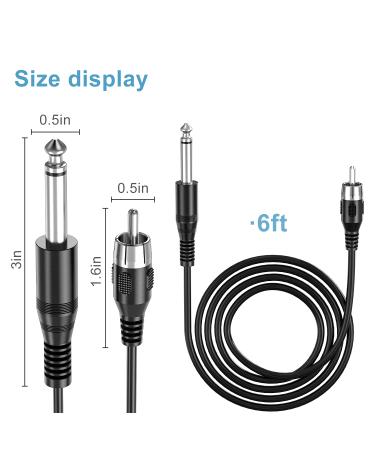 6-Feet Tattoo Clip Cord for Rotary Tattoo Machine - Ancable Silicone RCA Connector Cable - Buy Online on GoSupps.com