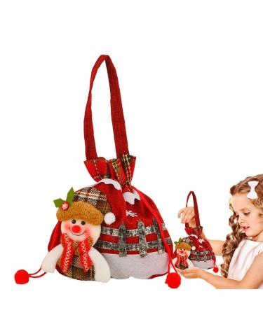 fanelod Christmas Bags | Christmas Gift Bags for Candy - Christmas Cookie Bags for Candy, Portable Christmas Eve Bags
