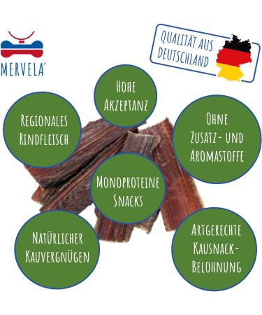 Mervela D rrfleisch for Dogs - 100% Beef Healthy Dog Snack | German Dry Meat Treat 500g - Buy Online on GoSupps.com