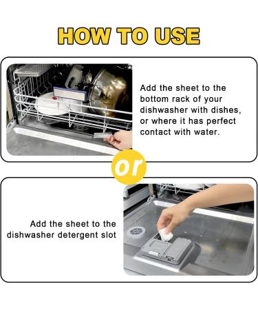 Eco Dishwasher Detergent Sheets - 160 Loads Citrus Lemon Scent Plastic-Free & High-Efficiency Enzyme Strips for Sparkling Clean Dishes - Buy Online on GoSupps.com