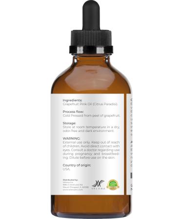 Grapefruit Pink Essential Oil by Velona - 4 Fl Oz | Therapeutic Grade | for Aromatherapy Diffuser Massage Skincare Haircare Soapmaking | Undiluted in Glass Bottle - Buy Online on GoSupps.com