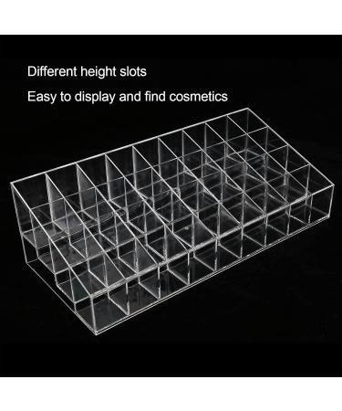OKAT Acrylic Lipstick Organizer 36 Storage Slots Safe and Durable Transparent Acrylic Lipstick Holder for Women's Cosmetic Makeup - Buy Online on GoSupps.com