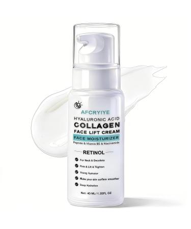 Neck Firming Cream with Retinol & Peptides | 6-in-1 Anti-Aging Moisturizer | Tighten & Lift Face & Neck | Hyaluronic Acid & Collagen Infused | Fast-Absorbing Smooths Visible Lines 40 ml