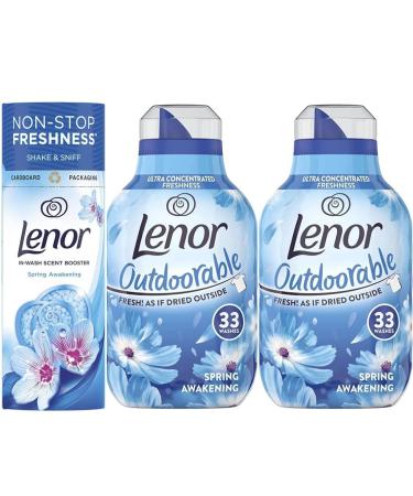 Bundle Outdoorable Ultra Concentrated Fabric Conditioner Twin Pack 2 x 33 Washes 2 x 462 ml Spring Awakening Scent + Beads 176g