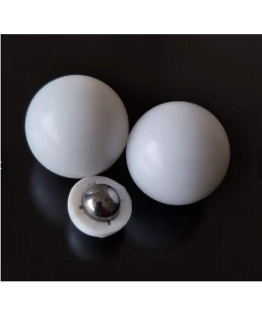 25 X Less Lethal .68 Cal Balls 10 Grams Metal Ball with PVC Coating Paintballs Self Defense Less Lethal paintballs