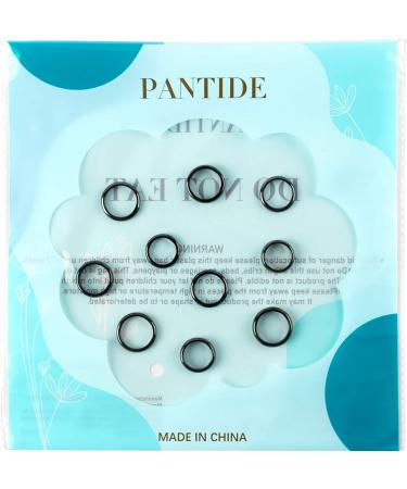 PANTIDE 10Pcs Hematite Magnetic Rings for Anxiety Balance - Unisex Root Chakra Stone Band Jewelry Accessories - 6mm/4mm Width - Black Anniversary & Birthday Gifts - Buy Online on GoSupps.com