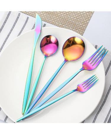 Cutlery Set Cutlery Sets 2 Piece Reusable Cutlery Set for Birthday Parties Buffets Picnics BBQ Weddings Camping Kitchenware (Size : Gold) - Buy Online on GoSupps.com