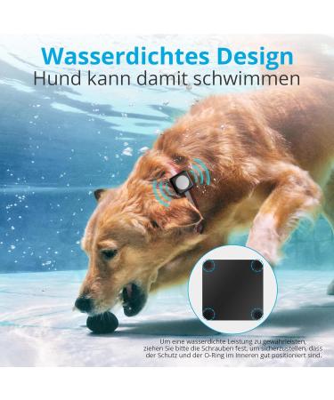 Supmega Airtag Dog Collar Holder - Waterproof Metal Cover for Dogs & Cats - Anti-Loss Airtag Accessories (Black) - Buy Online on GoSupps.com