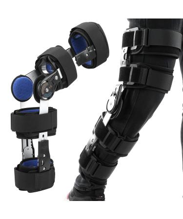 CUEI Adjustable Hinged Knee Brace for Post-Op Recovery | Orthopedic Stabilizer for Meniscus Tear | Flexible Support for Right & Left Leg - Buy Online on GoSupps.com