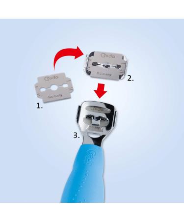 Buy Credo Pop Art Callus Longitudinal Plane with Rasp Clip - Chrome-Plated & Blue | International Shipping Available - Buy Online on GoSupps.com