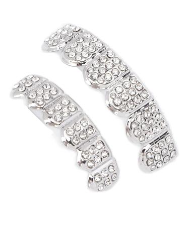 Authentic Silver Hip Hop Teeth - Perfect for Halloween Concerts & Fashion Shows - Buy Online on GoSupps.com