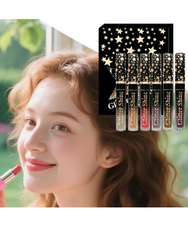 Shiny Lip Gloss6color Moisturizing Lip Gloss 25ml High Shine Liquid Lipstick for Women and Girls Wedding Home Birthday Work Vacation Date Travel - Buy Online on GoSupps.com