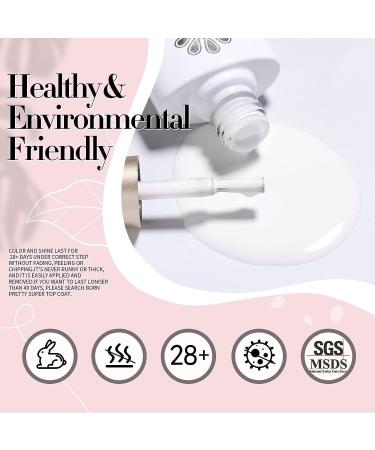 Born Pretty White Gel Nail Polish - Soak Off UV LED Salon Quality Manicure at Home | 10ML - Buy Online on GoSupps.com