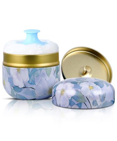 Bo te poudre pour le corps avec houppette poudre bo te th pour b b et adulte - Bo te th en poudre de talc (huile blanche anti-rides)