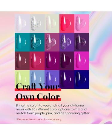 Beetles 23 Pcs Midnight Euphoria Gel Nail Polish Collection with Glitter Pink Shades - Soak Off, Top Coat, Base Coat & 6 Glitter Nail Brushes - Perfect Nails Gifts for Women & Girls - Buy Online on GoSupps.com