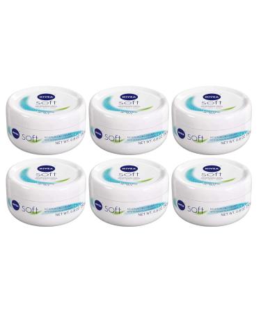 Nivea Soft Moisturizing Cream 6.8 oz - Hydrating Face Body & Hands - Pack of 6 - Buy Online Internationally - Buy Online on GoSupps.com