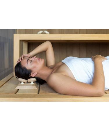 Buy Halu Ergonomic Luxury Sauna Headrest Square Red Cedar 512-SQR-2D | International Shipping Available - Buy Online on GoSupps.com
