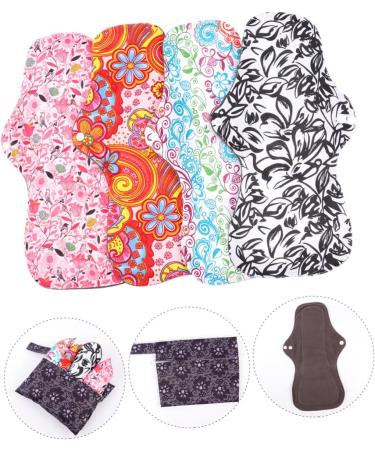 FRCOLOR 12-Pack Washable Menstrual Pads - Reusable Comfortable Eco-Friendly Menstruation Pads for Women - Buy Online on GoSupps.com