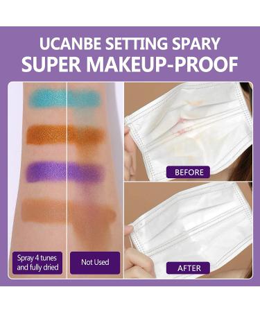 UCANBE Long Lasting Makeup Setting Spray Kit - Hydrating Matte Finish Mist - 6.7 Fl oz - Lightweight Face Fixer + Travel Size Bottle & Sponge Puff Set - Buy Online on GoSupps.com