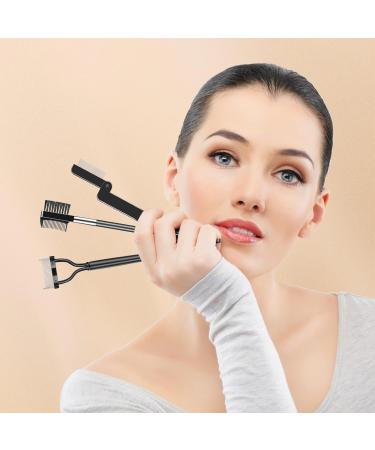 3PCS Eyelash Comb & Brow Brush Set - Lash Separator & Eyebrow Spoolie for Clump-Free Mascara | International Shipping - Buy Online on GoSupps.com