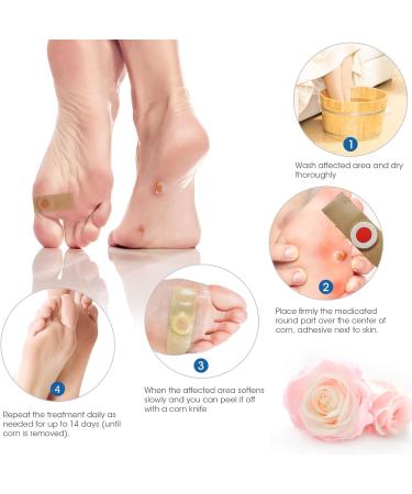 Corn Remover Pads - 42 Pcs Wart & Foot Corn Removal Patches for Pain Relief and Care - Buy Online on GoSupps.com