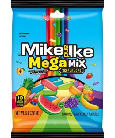 Value Bundle: Mike and Ike Candy - MEGAMIX - Chewy Gummy Candy - Candies - Snacks & Sweets for Adults & Kids - Custom Value Bundle Branded Package of 4 Bags (MegaMix) - Buy Online on GoSupps.com