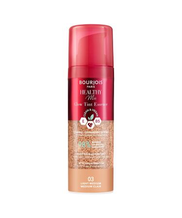 Bourjois Healthy Mix 03 Medium clair Glow Tint Essence Effet peau nue Fini clatant Hydratant teint la texture fra che et l g re Formule clean et v gane 30 ml L ger et moyen