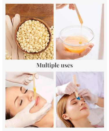 50pcs Wooden Wax Sticks - Disposable Hair Removal Applicator Spatulas for Full Body Waxing | International Shipping Available - Buy Online on GoSupps.com