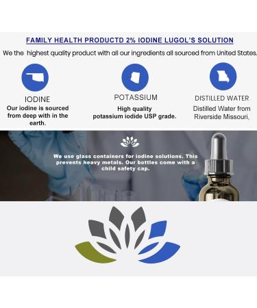 Lugols Iodine Solution 2% 2 fl oz Liquid Drops - 1200 Potassium Iodide Drops - Buy Online on GoSupps.com