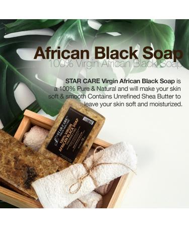 100% Virgin African Black Soap - 7.5oz | Natural Skin Care Moisturizing & Cleansing | International Shipping Available - Buy Online on GoSupps.com