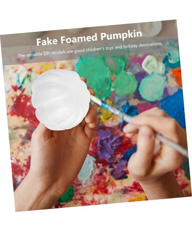 COHEALI 30 Pcs Foam Simulation Pumpkin Ornament for Kids Foam Pumpkins Diy Pumpkin Halloween Artificial Pumpkin Realistic Fake Pumpkin Mold Durafoam Pumpkin Graffiti White Child Model - Buy Online on GoSupps.com