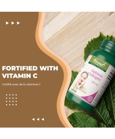 Salmon Collagen 200mg plus Vitamin C 3 X 90 Capsules | Type 1 & Type 3 Supplement for Anti Aging Dull Skin Hair Nails Joints & Bones | Includes 40mg of Vitamin C | Powder Pills | 3 Bottles 270 count (Pack of 1) - Buy Online on GoSupps.com