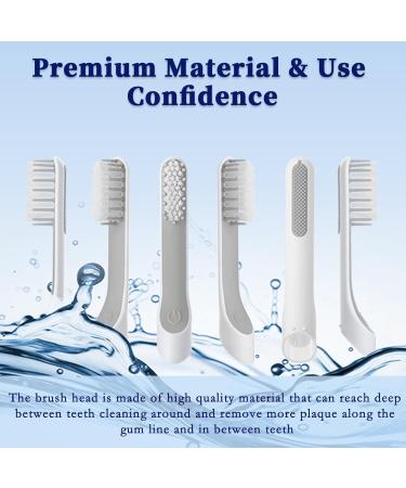 Toothbrush Replacement Heads for Quip - Soft Bristles Electric Brush Head Refills (6 Pack) - Compatible with All Adult Electric Toothbrushes - White - Buy Online on GoSupps.com