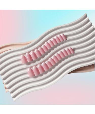 Buy KQueenest Ombre Pink Press On Nails | Short & Medium Square Gel Glue Nails | French Style Thick Acrylic Nails for Women - Perfect for Daily Wear & Events - Buy Online on GoSupps.com