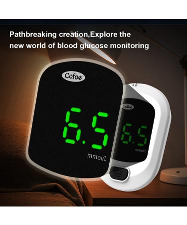 Cofoe Diabetes Testing Kit - Glucose Meter, 100 Test Strips, Lancets, Carrying Case - Buy Online on GoSupps.com