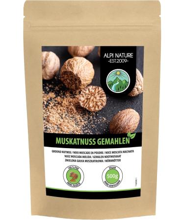 Alpi Nature Noix de Muscade en Poudre 500g Muscade Moulue pour la Cuisine et la P tisserie 500 GR - Buy Online on GoSupps.com