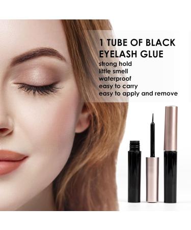 Lanciley Individual Lashes CC Curl DIY Eyelash Extension Kit - 45 Clusters with Glue & Tweezers - Easy to Use for Makeup Beginners - Fluffy Style - Buy Online on GoSupps.com