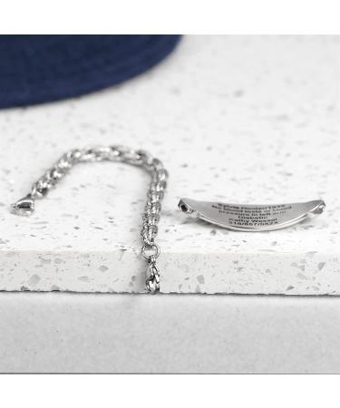MunsteryAid Custom Medical Alert ID Bracelet for Women - Personalized Emergency Awareness Jewelry (Rose Gold, 7.5 Inches) - Buy Online on GoSupps.com