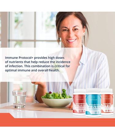 TRUE PROTOCOLS - Immune Protocol+ (3 Items) - Immune Support (90 Caps) Vitamin D-K2 Balance (120 Caps) & Magnesium Balance (120 Caps) - Bioavailable Capsules For Optimal Immune System Support Bone Cardiovascular & Overall Health - Immune System Booster -  - Buy Online on GoSupps.com