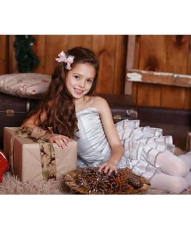 CHENYX Cute Velvet Barrettes - 2 Pack Little Girl Princess Hair Decoration | Pink Lace Bow Braid Ornaments for Girls - Buy Online on GoSupps.com