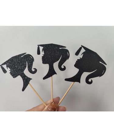Black Girl Cupcake Toppers for 2022 Graduation Decorations - Buy Online on GoSupps.com