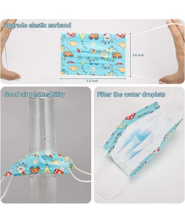 VINMEN Kids Disposable Face Masks - 50 Individually Wrapped Children's Masks in Multicolours for Protection - Buy Online on GoSupps.com