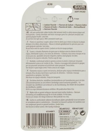 Gum Soft Picks X-Large 40U - Gentle Dental Cleaner for Flossing & Gum Health | International Shipping Available - Buy Online on GoSupps.com