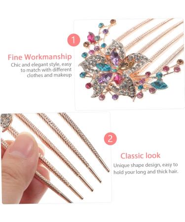 Housoutil Rhinestone Hair Accessories Hairpin Hair Accessories for Women Womens Hair Clips Hair Combs for Women Accessories Hair Jewelry Comb Bride Alloy Rhinestones The Flowers - Buy Online on GoSupps.com