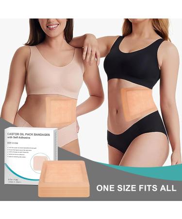 20 PCS Castor Oil Pack Wrap Castor Oil Packs for Liver Detox Aid Sleep Highly Absorbent Self-Adhesive Castor Oil Wrap Organic Cotton No Wash Easy to Use Anti-Seepage (Oil Not Included) 20 Pcs 20 PCS - Buy Online on GoSupps.com